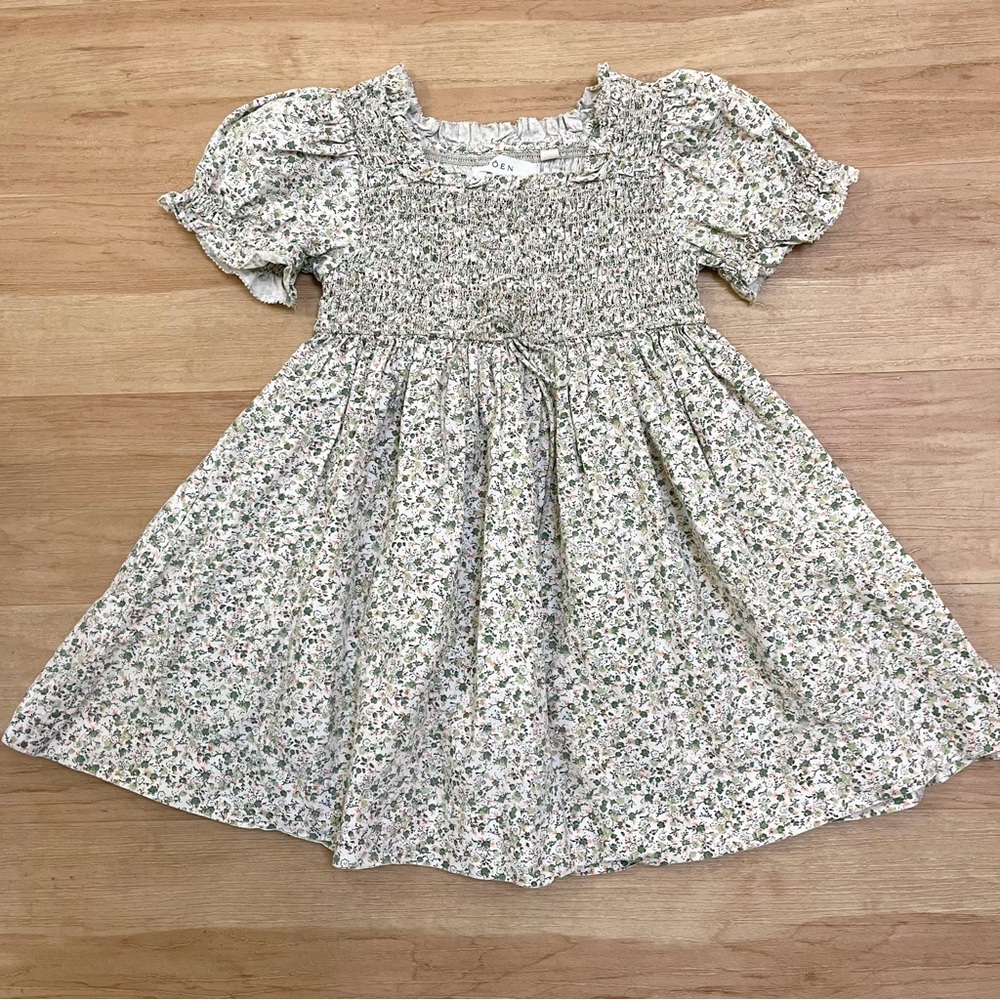 Doen Kids Floral Smocked Dress sz 4